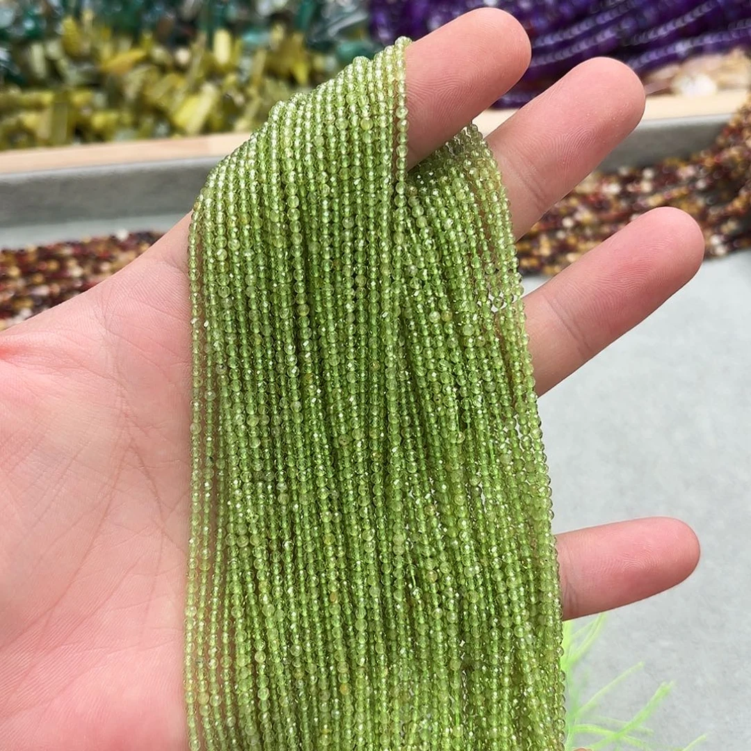 玛瑙/玉髓未镶嵌珠宝半成品卡2橄榄切面一条