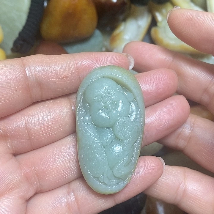 和田玉未镶嵌挂件