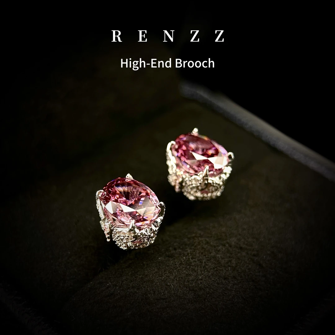 铜合金合成锆石耳饰 8286 干枯玫瑰紫蝴蝶耳钉