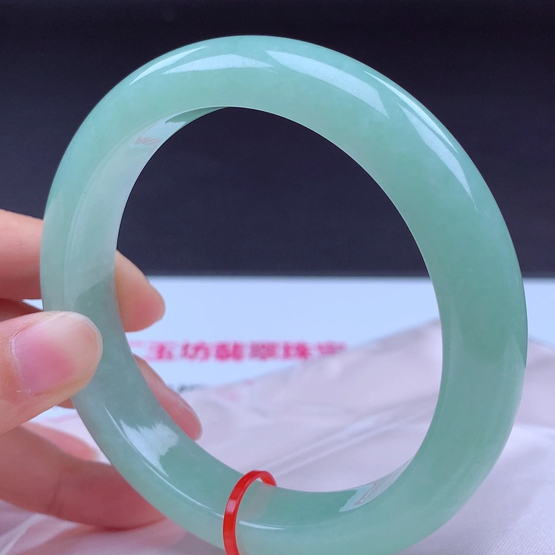 翡翠未镶嵌手镯61.7圈002065