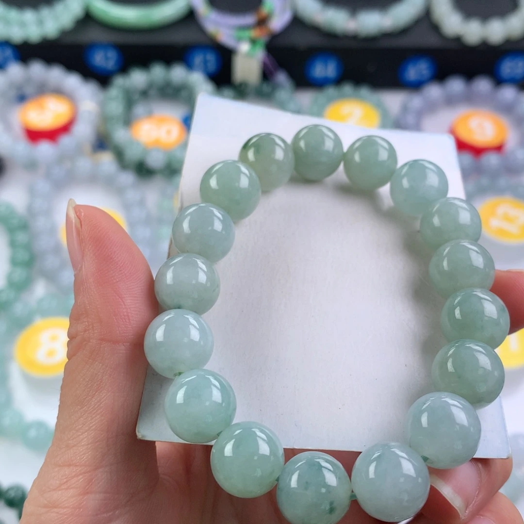 翡翠未镶嵌手链卡12.2