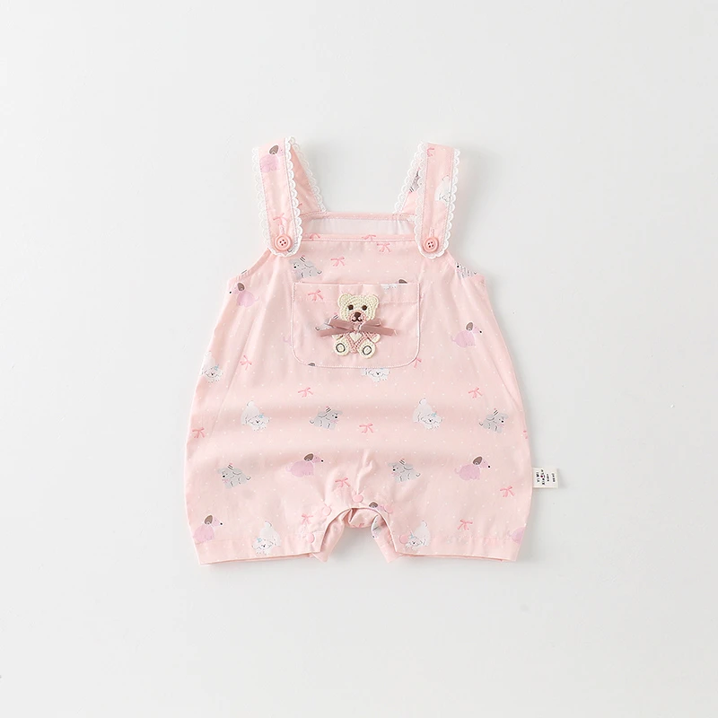 女童装2025新款宝宝衣服夏季婴童护肚夏天春款洋气半背长袖包屁