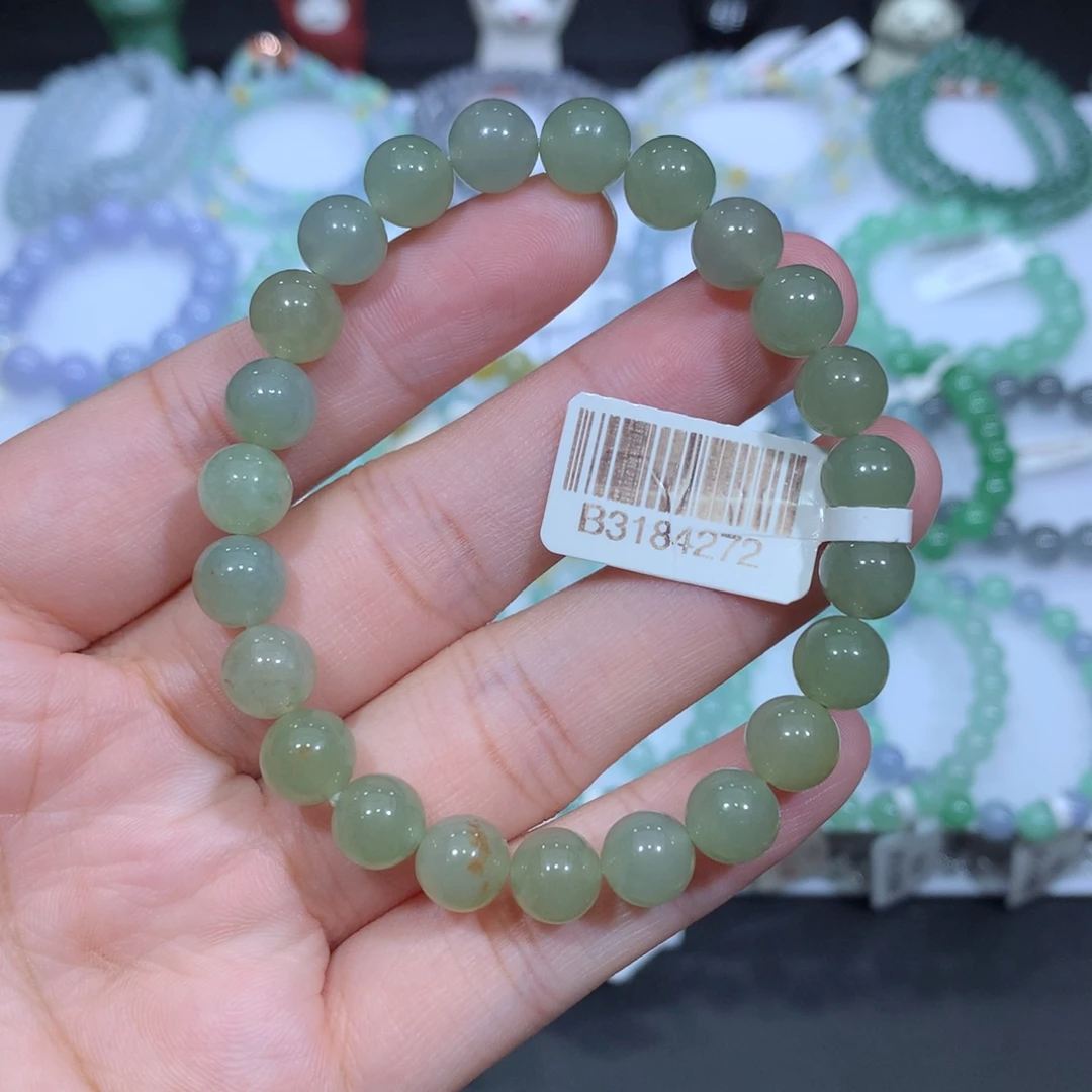 未镶嵌手串翡翠天然