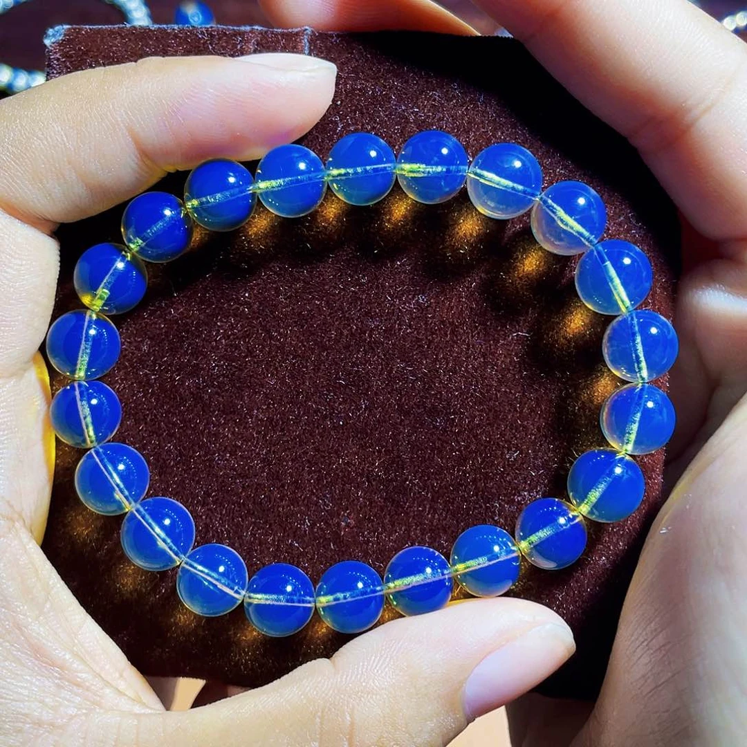 蓝珀裸石未镶嵌l****38手串