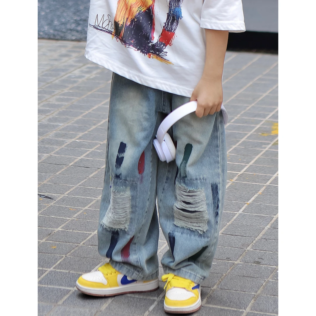 【现货】伟伟同款【无需理由】2025夏季新款休闲韩版牛仔裤WW0723