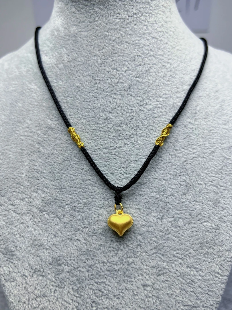 黄金足金999爱心