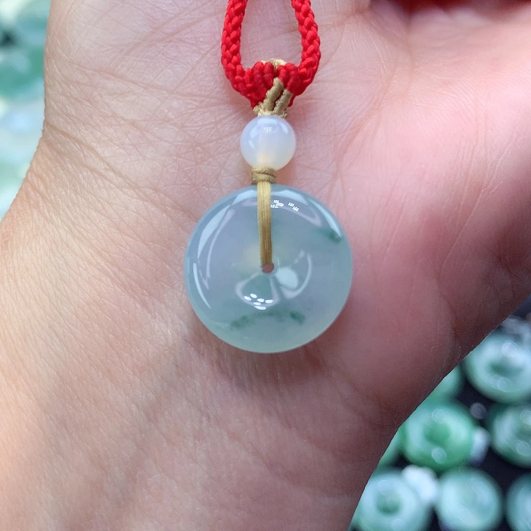 翡翠颈饰未镶嵌1尺寸15.6/4.8