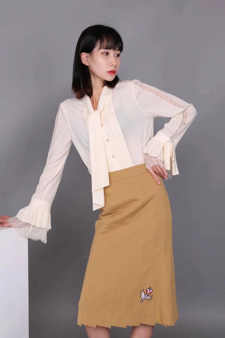 春秋装新款亮闪刺绣鱼尾半身裙5200314