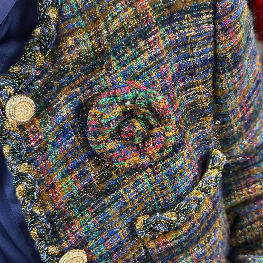 非金属布艺胸针 【顾文婷首饰】蒋云 幻彩色胸花 E26SS30025AA601