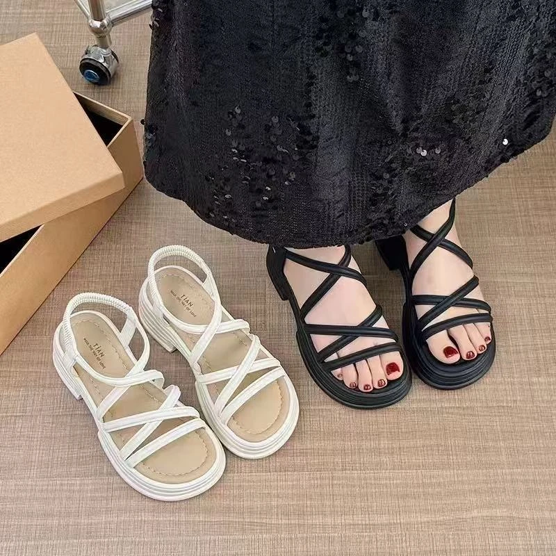 2593港风潮流百搭软底凉拖鞋