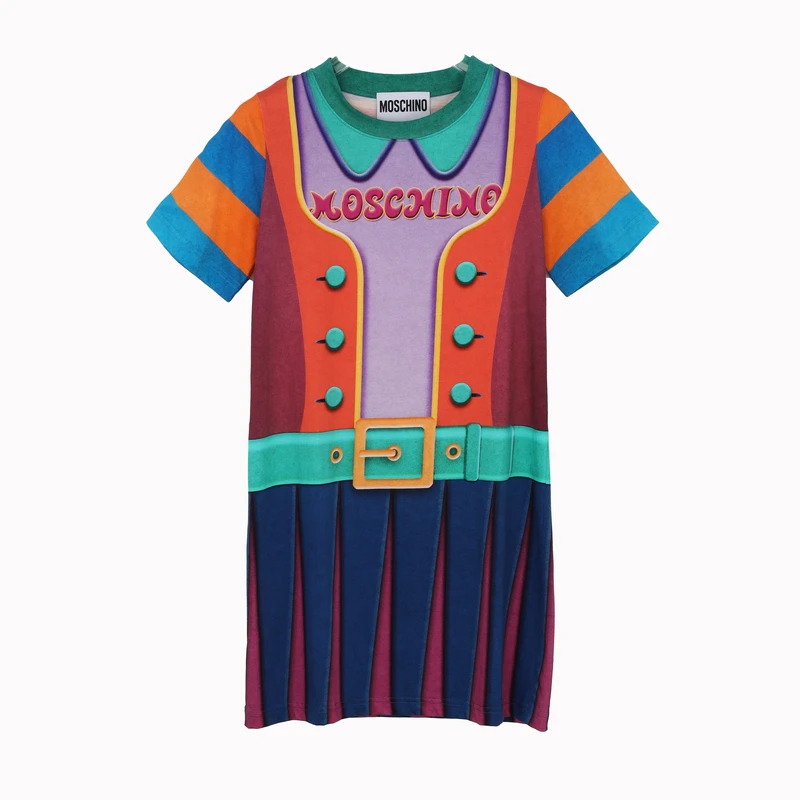 Moschino/莫斯奇诺 女士长款短袖连衣裙045555404888