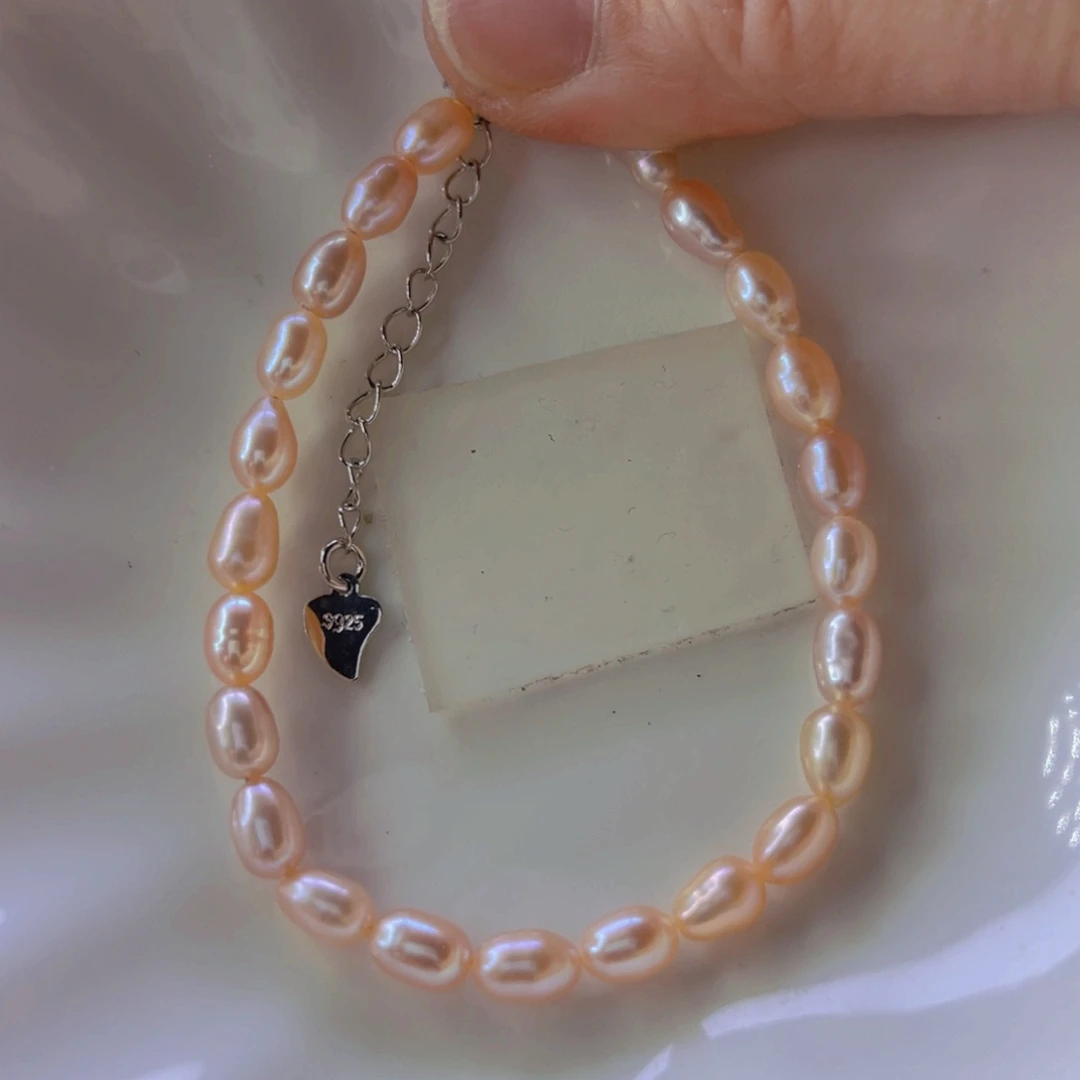 淡水珍珠手绳合金