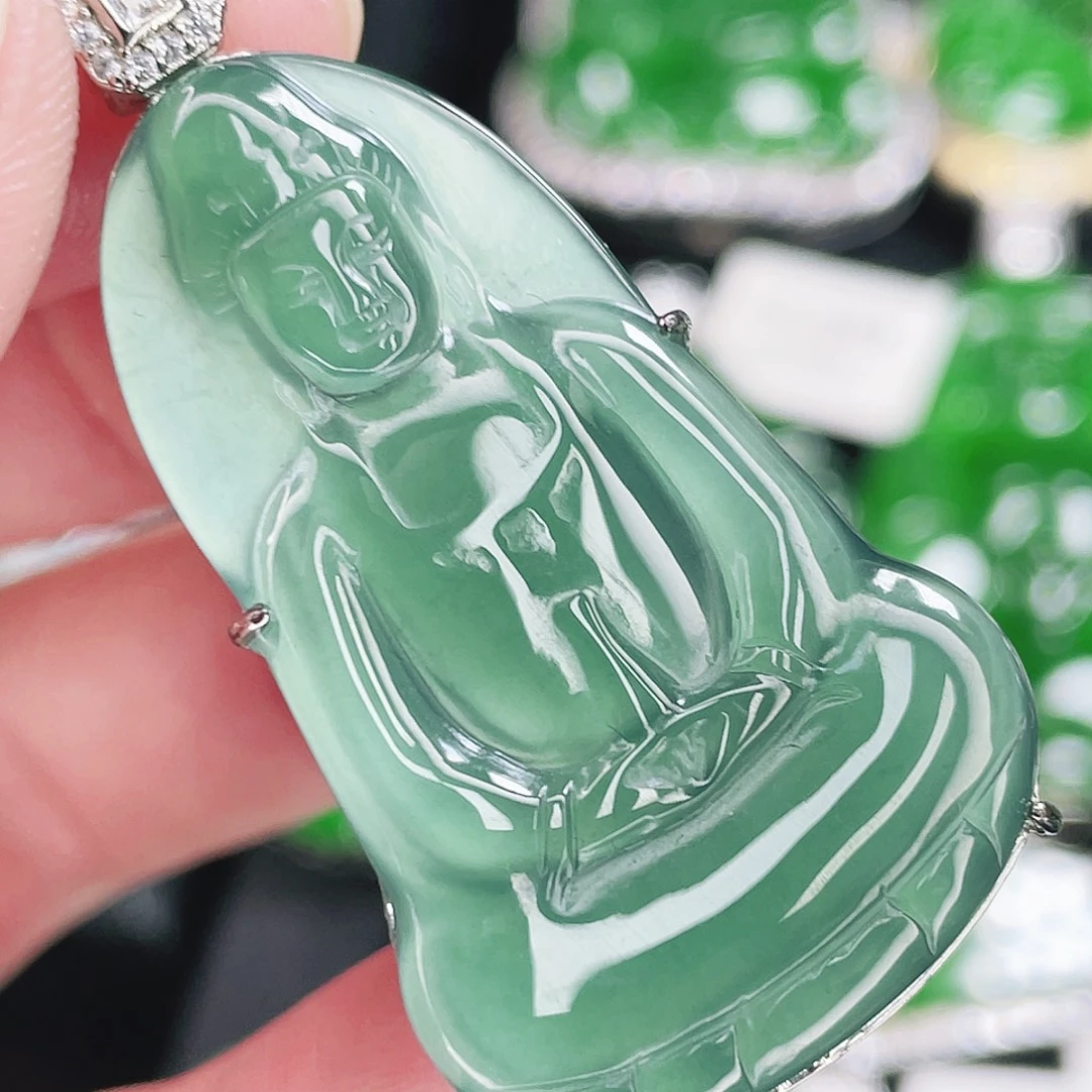 翡翠未镶嵌颈饰868