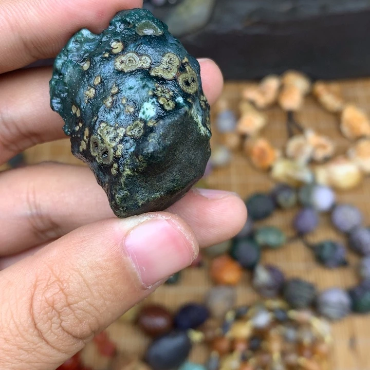 玛瑙/玉髓珠宝半成品未镶嵌拍***来