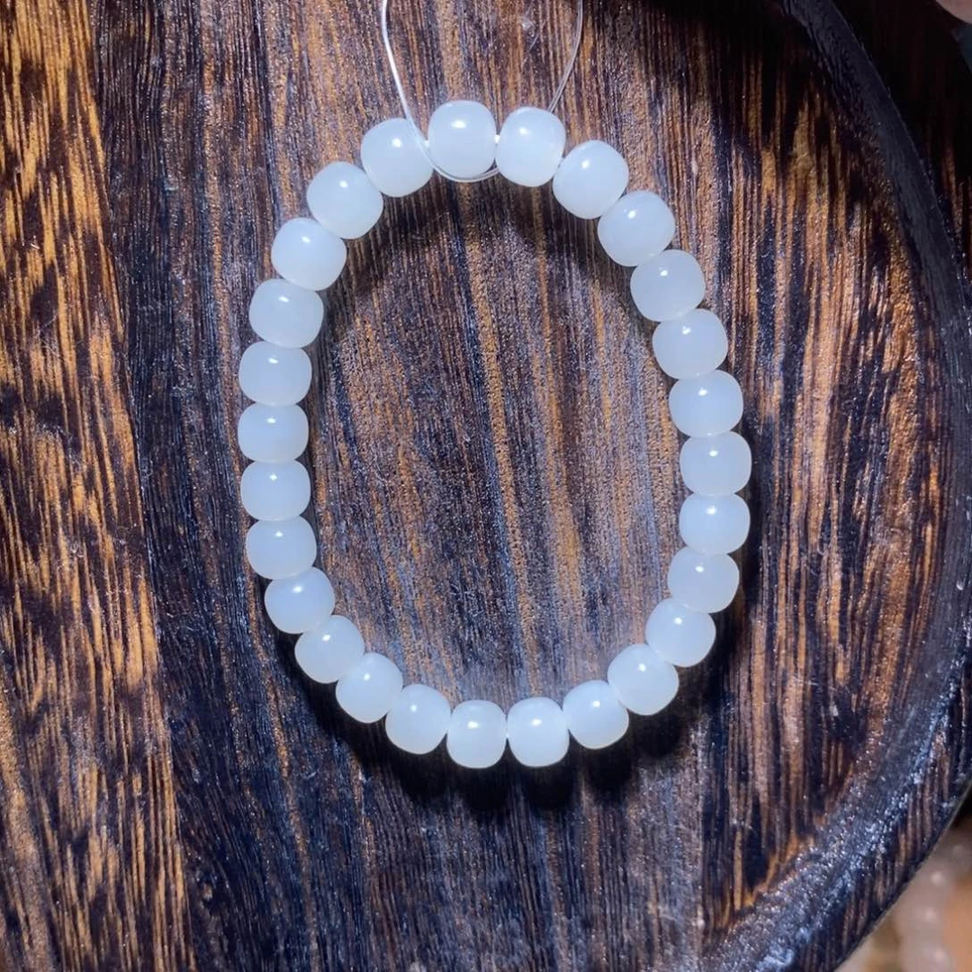 和田玉手串未镶嵌M*?卡8老型