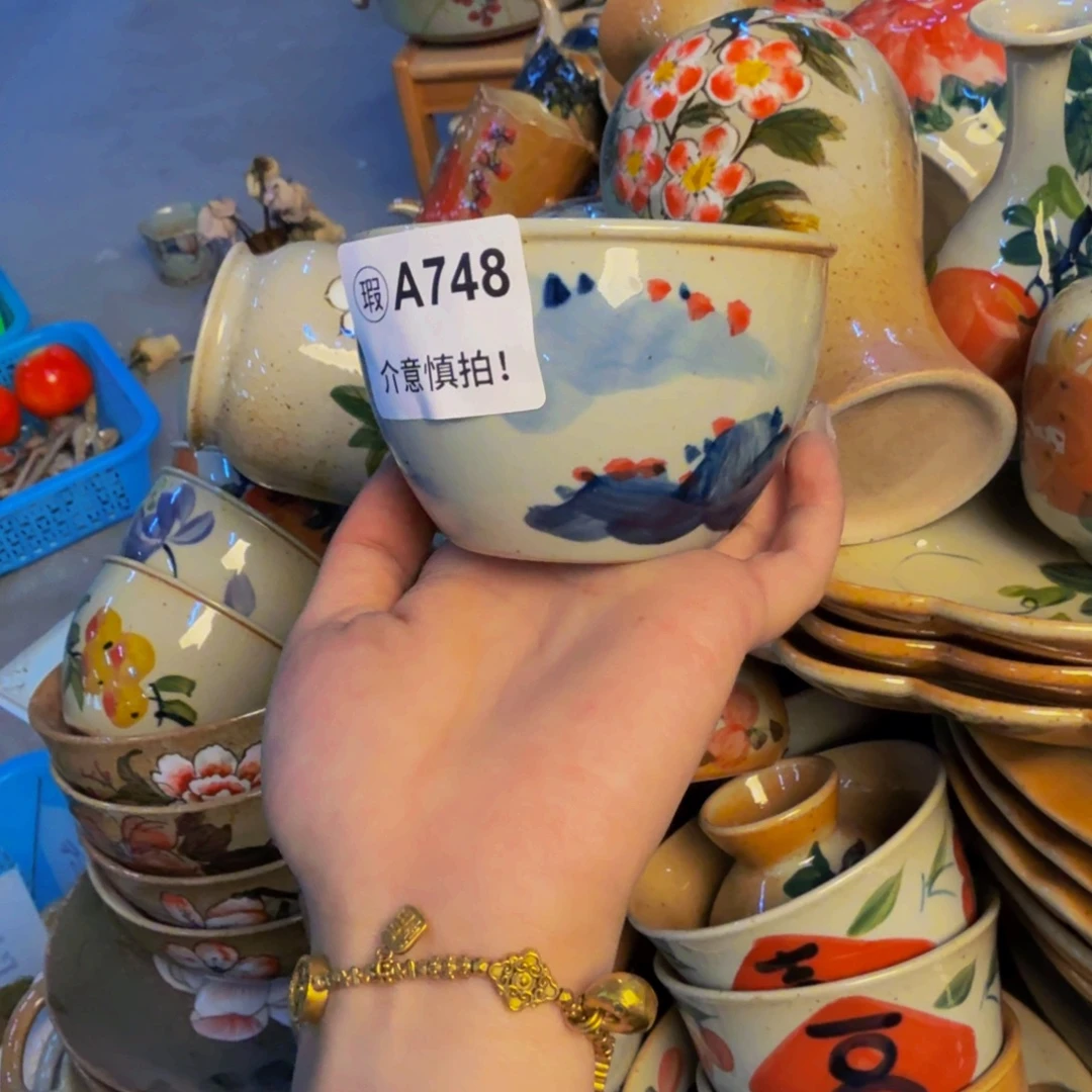 瓷片景德镇陶瓷手工手绘