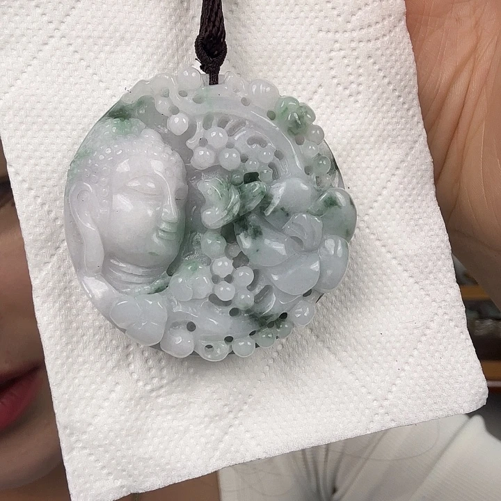 颈饰未镶嵌翡翠天然缅甸翡翠未镶嵌