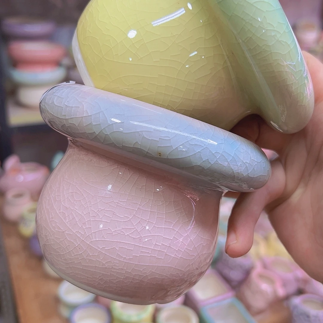 陶瓷花盆当场满12包邮