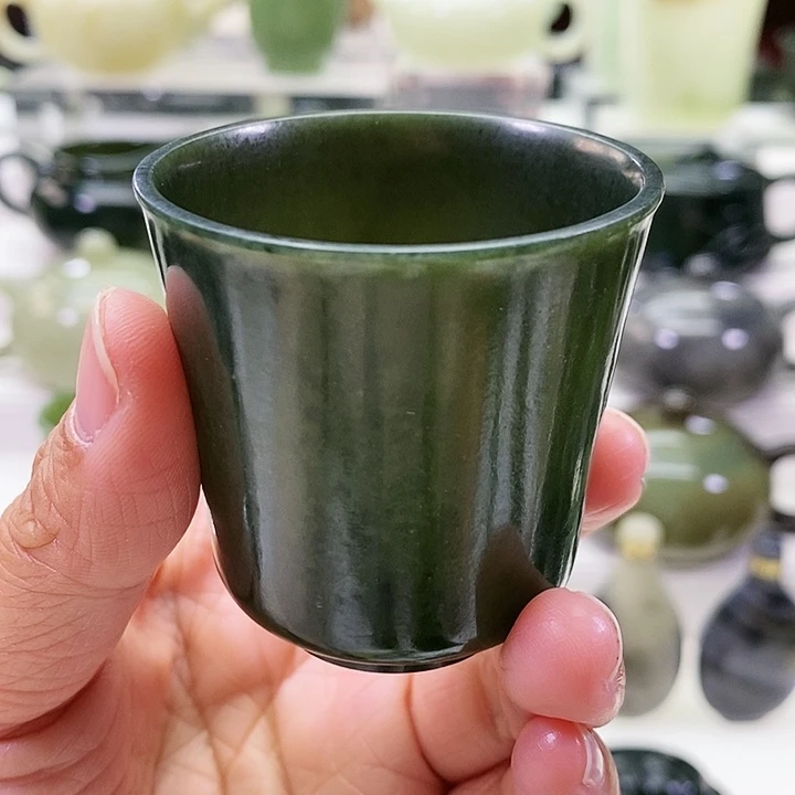 未镶嵌和田玉挂件茶杯70m l