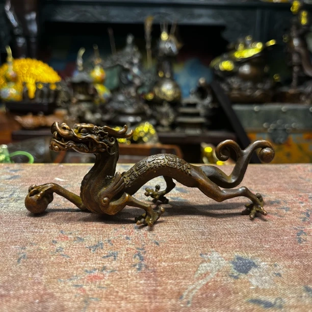 【闪购链接】铜小龙摆件