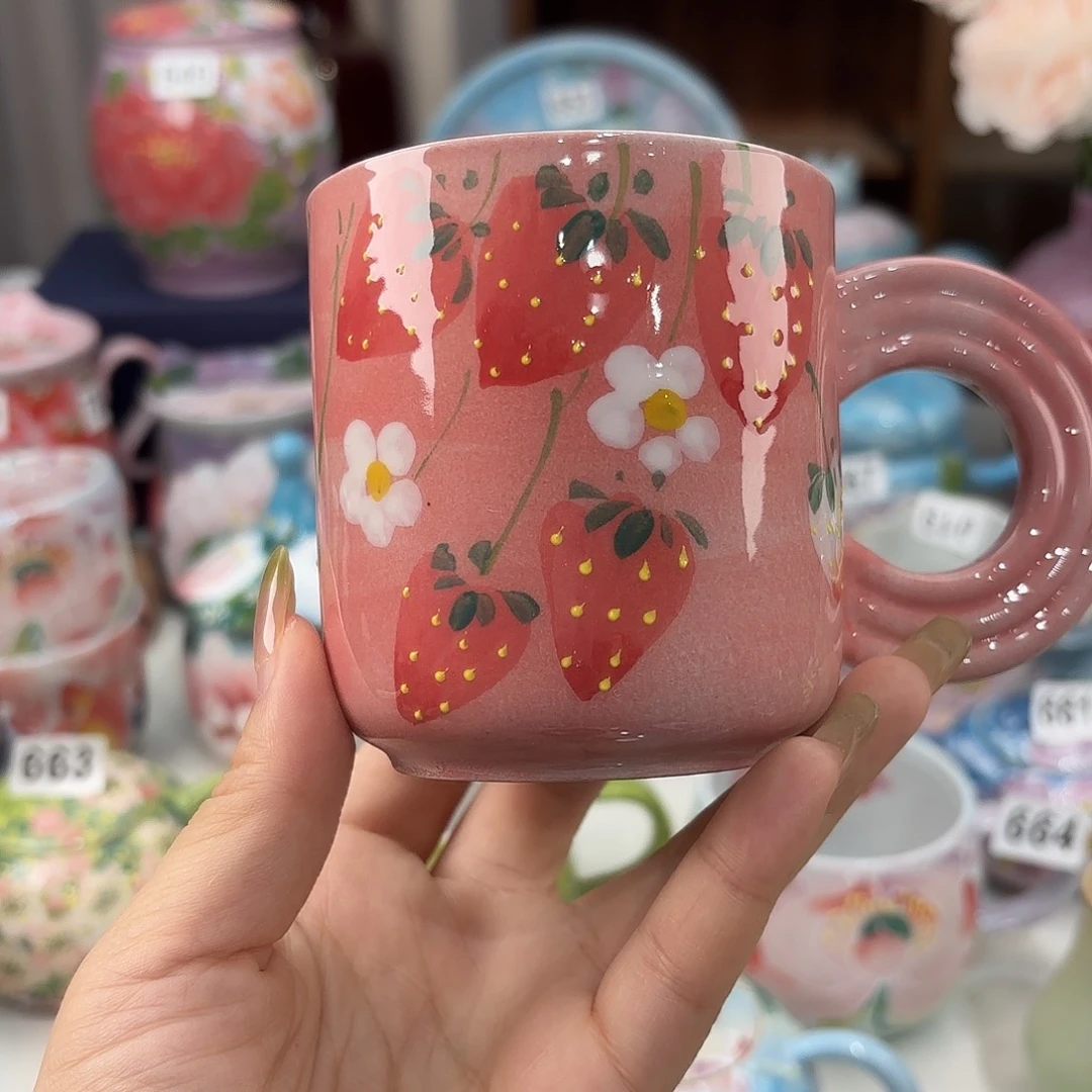 景德镇手绘高温釉下彩陶瓷茶具