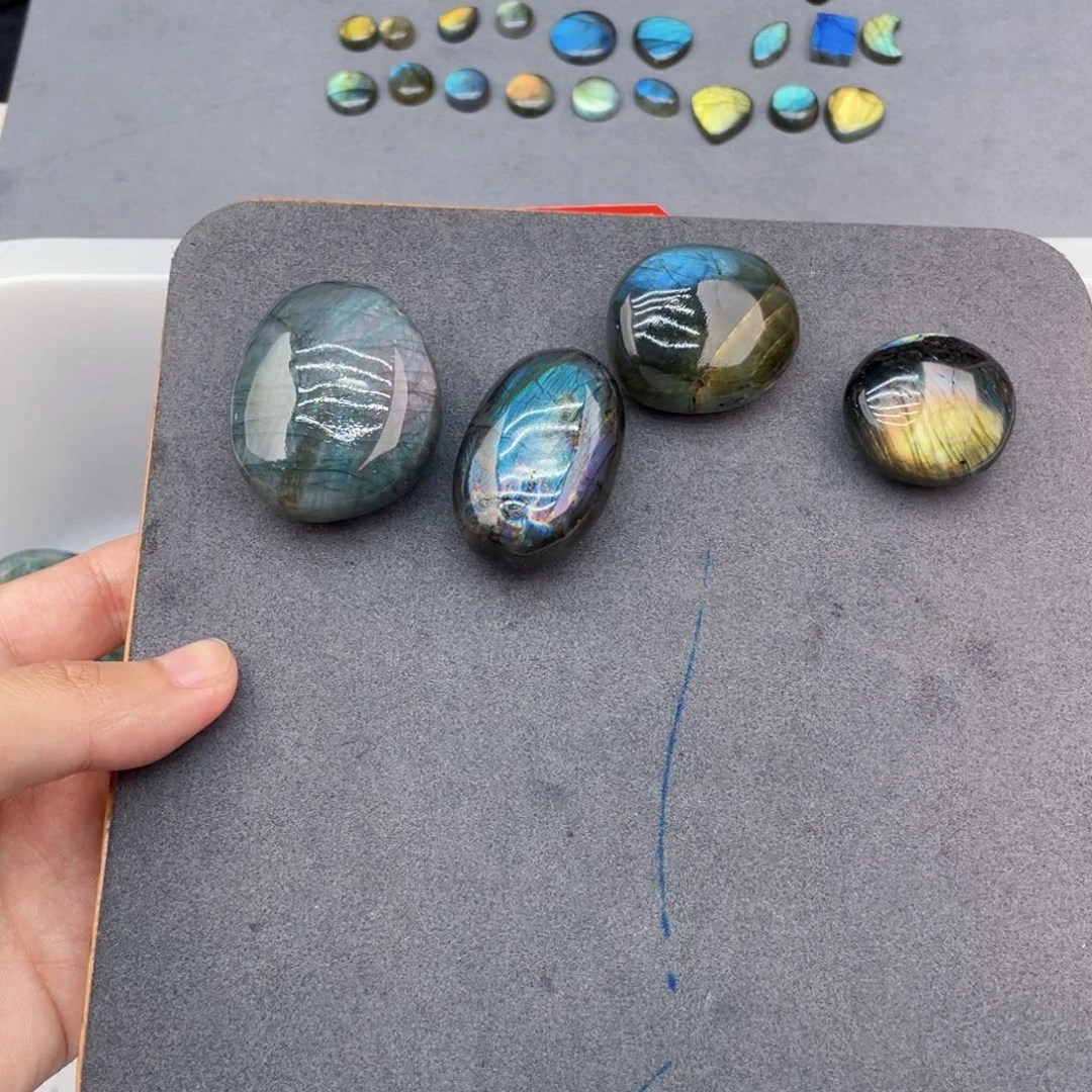 流***柿银S925镶嵌颈饰长石