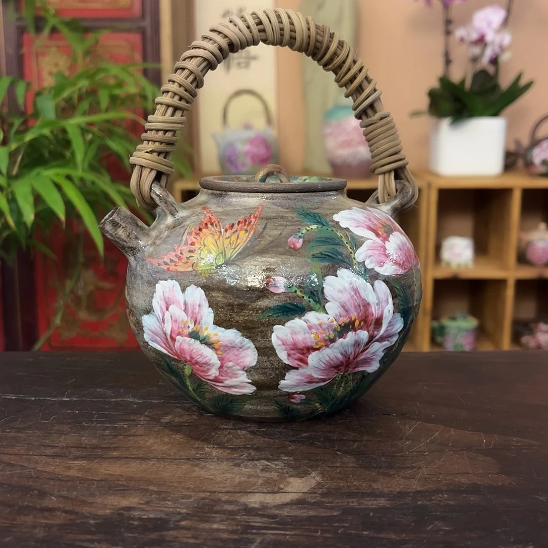 景德镇纯手工手绘柴烧