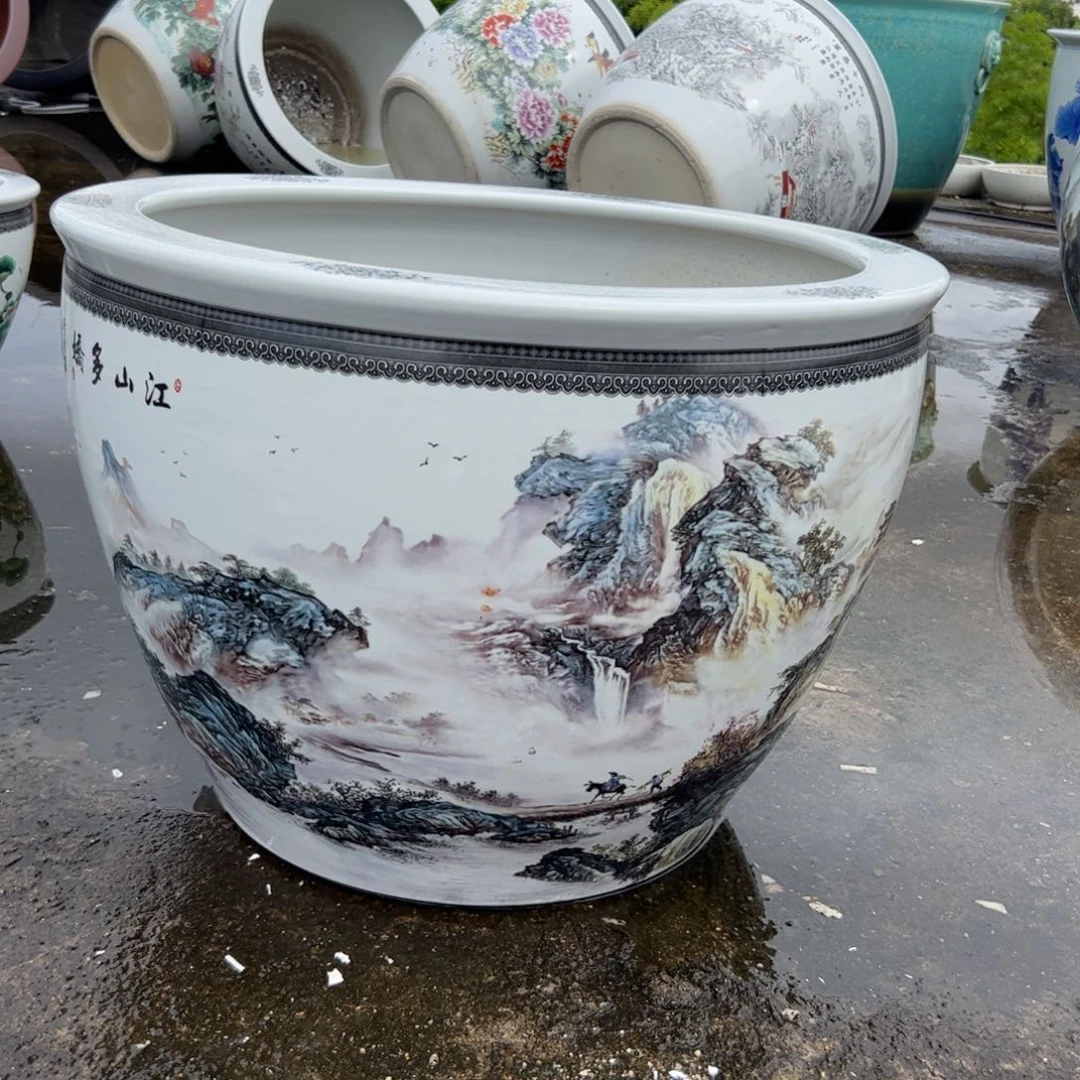 瓷片直径73厘米高度52厘米……