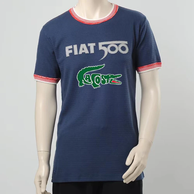 小轻奢大牌正品男短袖T恤尾单剪标余单尾货清仓出口外贸真品