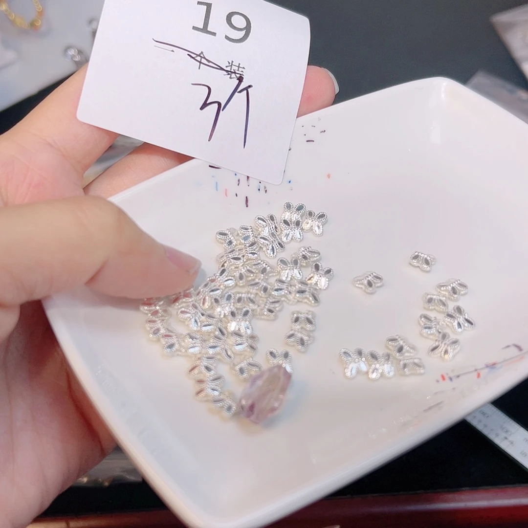 紫晶珠宝半成品银S925镶嵌19