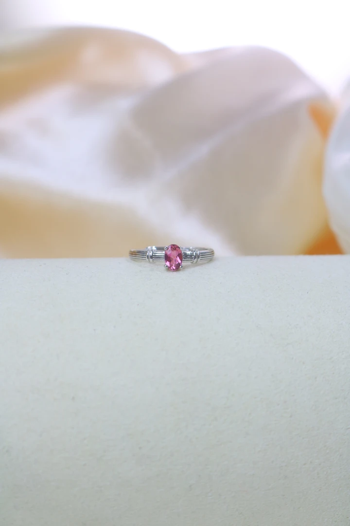 ［如一珠宝］碧玺戒指简约精致耐看气质