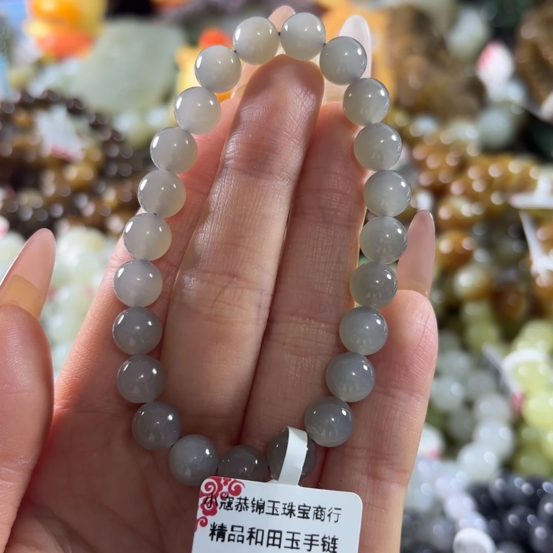 和田玉未镶嵌手串58