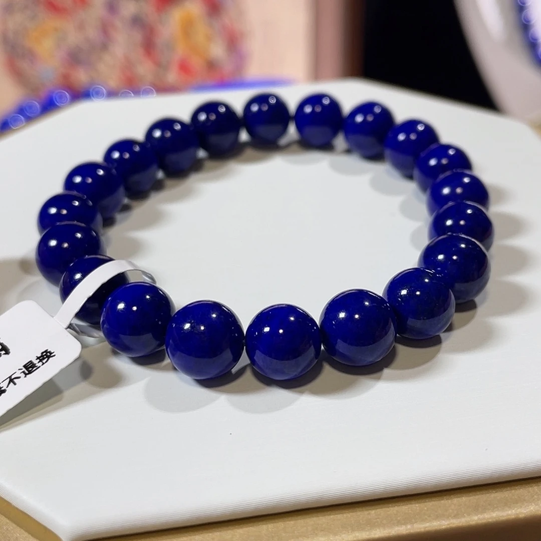 未镶嵌青金石手链S****y9mm高品青金