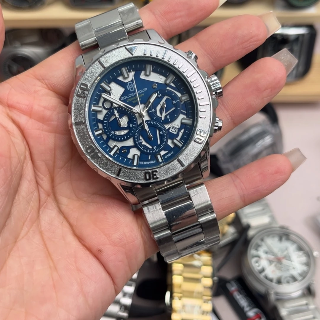 钢猪皮（革）石英机芯