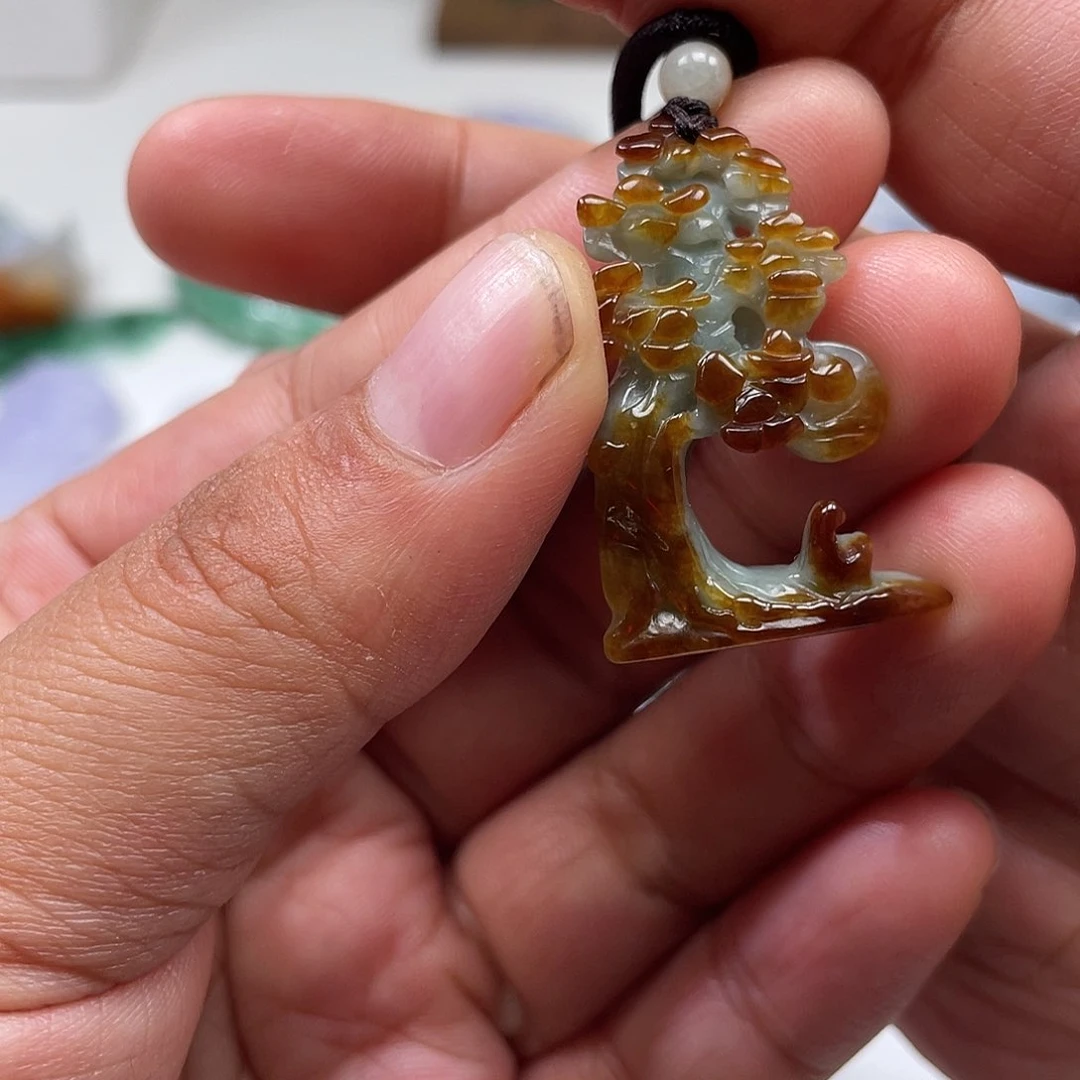 颈饰未镶嵌翡翠翡玉缘翡翠