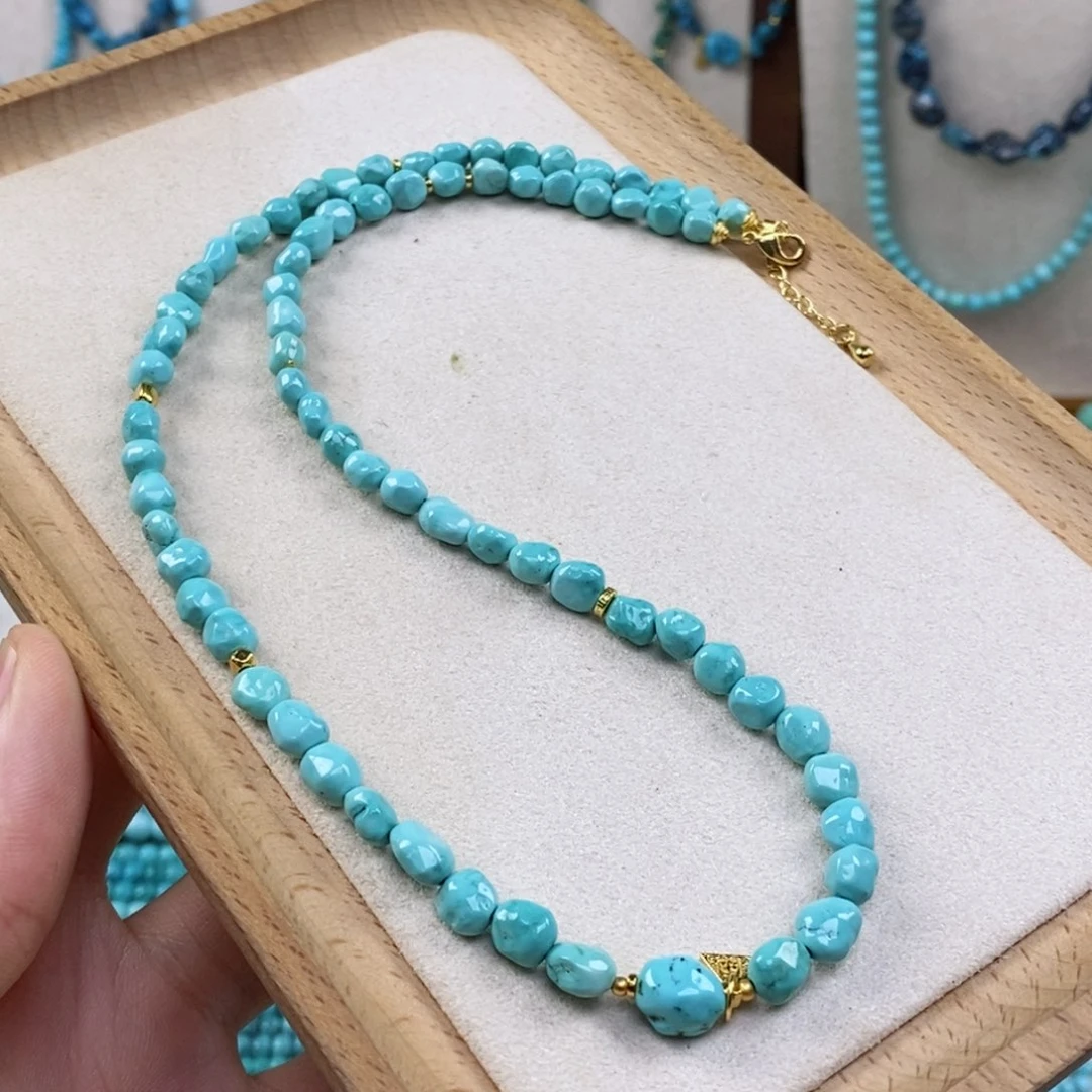 绿松石未镶嵌项链