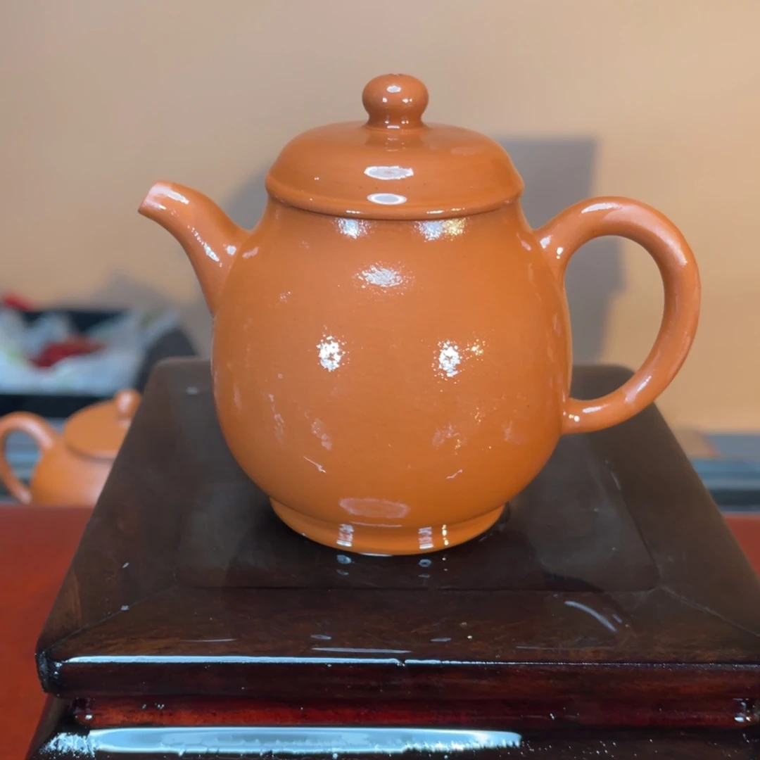 紫砂茶壶高端180cc红泥清式茶壶