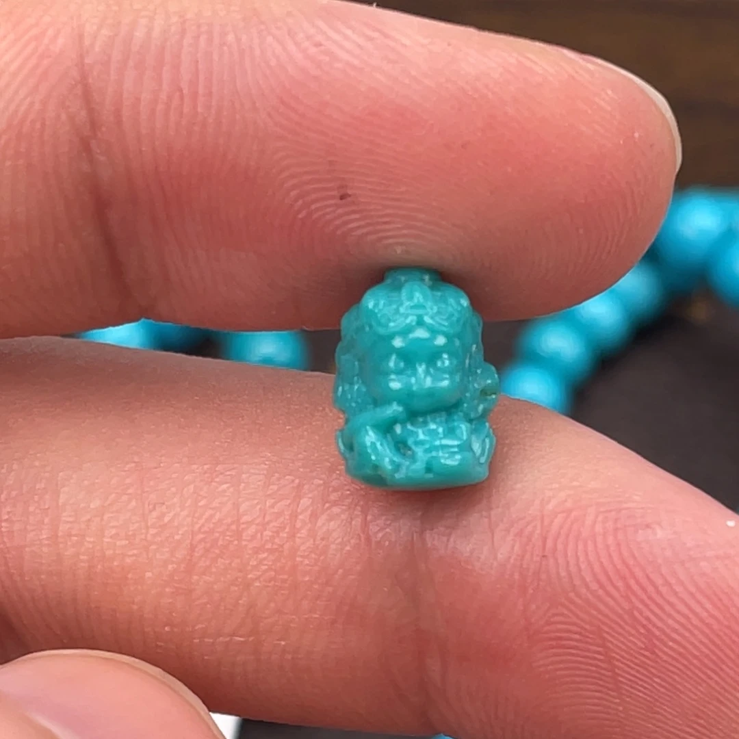 绿松石合金挂件雕件