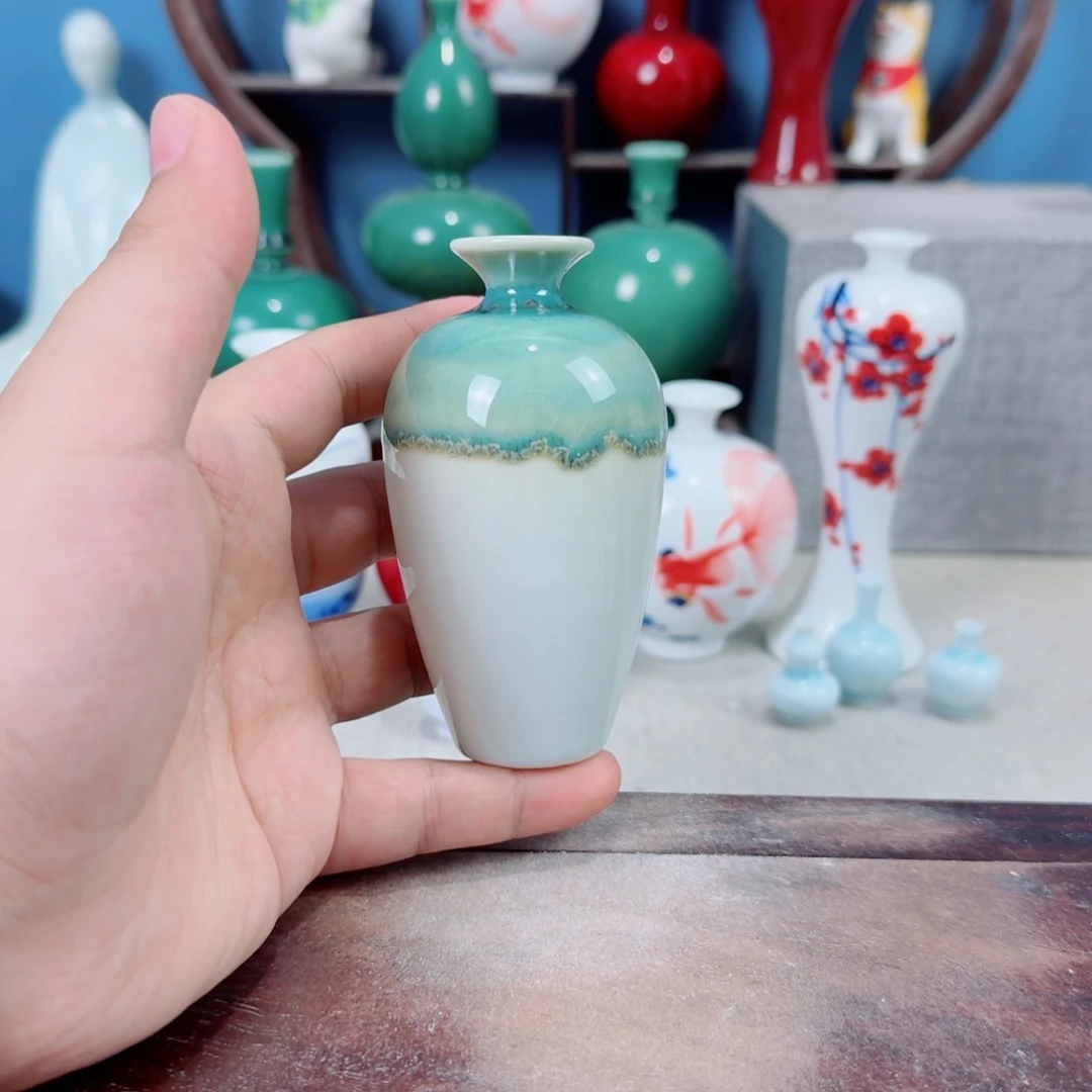 陶瓷手工小花器摆件