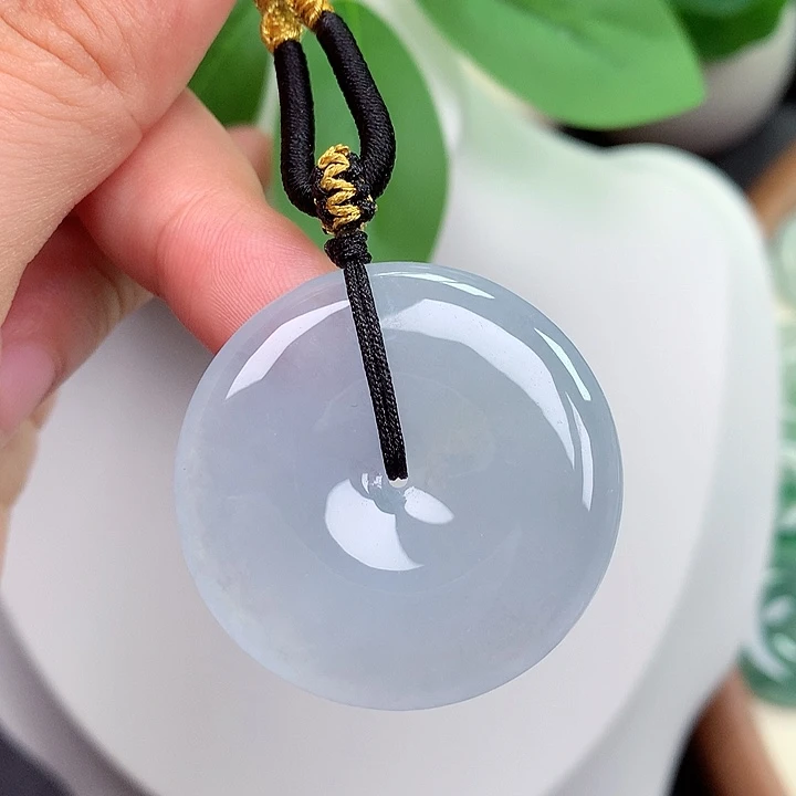 颈饰未镶嵌翡翠平安扣v34.7x5.9mm