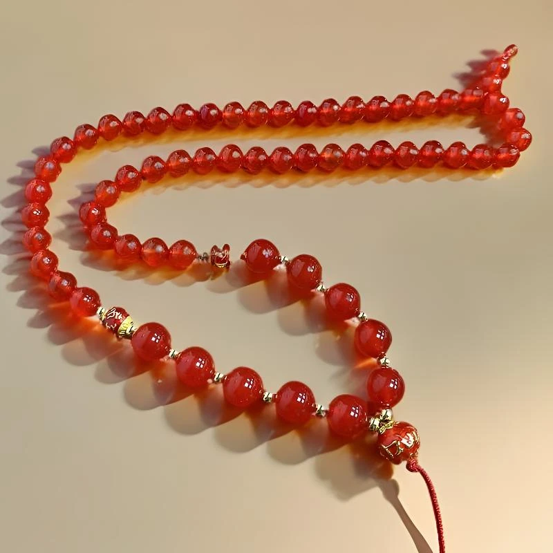 国风红景天手工高货绳定制吊坠