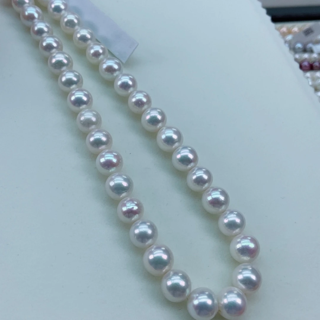 银S925镶嵌淡水珍珠9/11爆亮炫彩极强光赛澳白