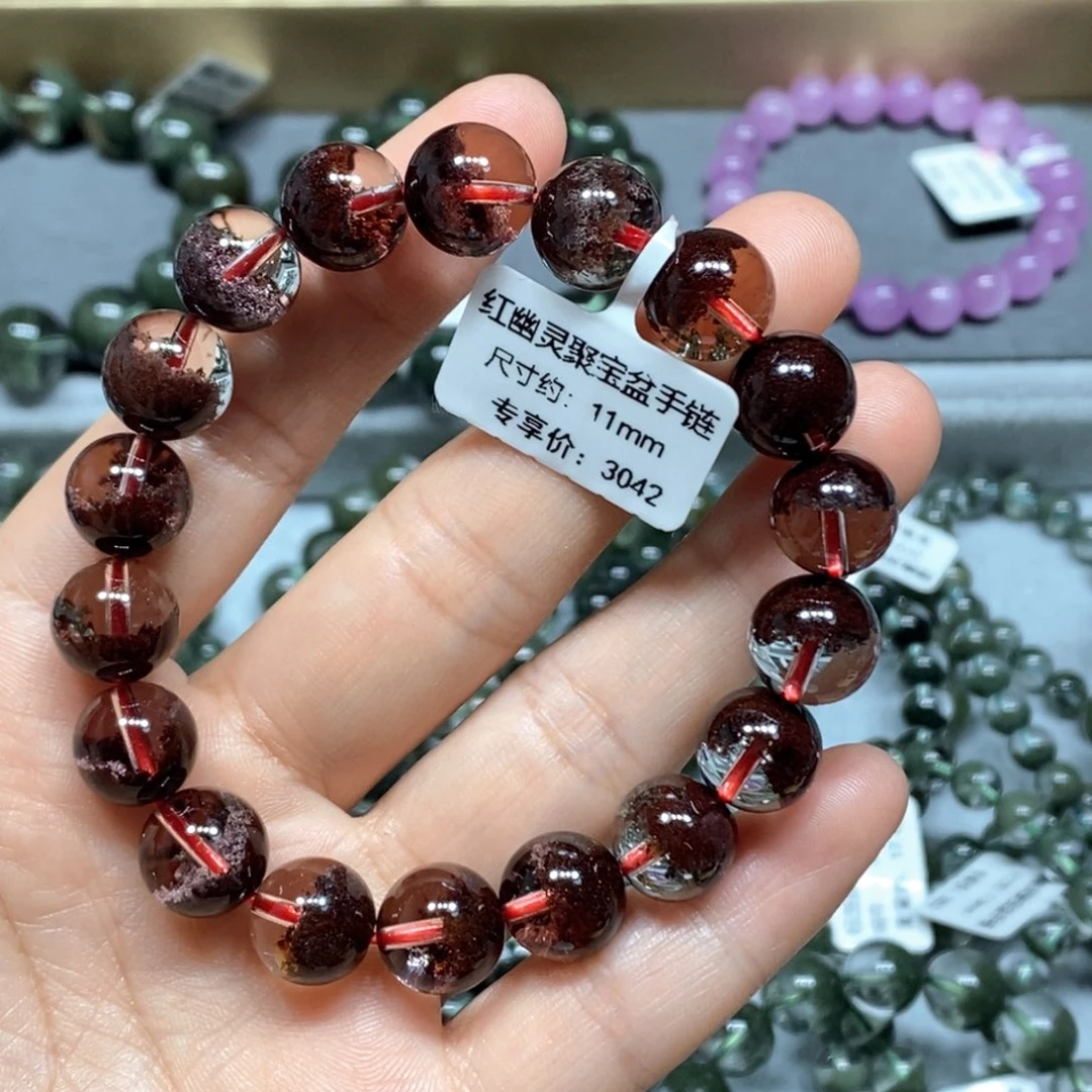 水晶手链未镶嵌红幽灵单圈手链