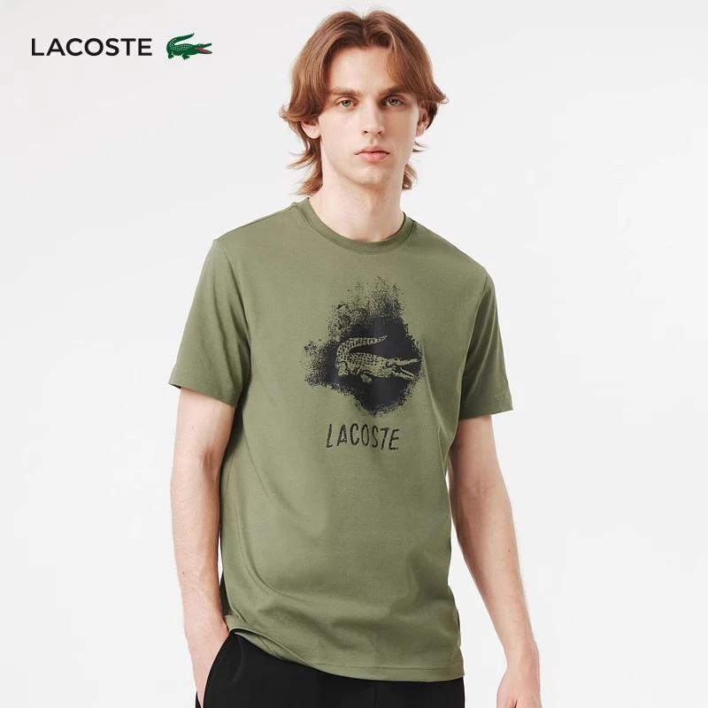 LACOSTE法国鳄鱼男装25春夏时尚百搭潮流正肩短袖T恤|TH8917