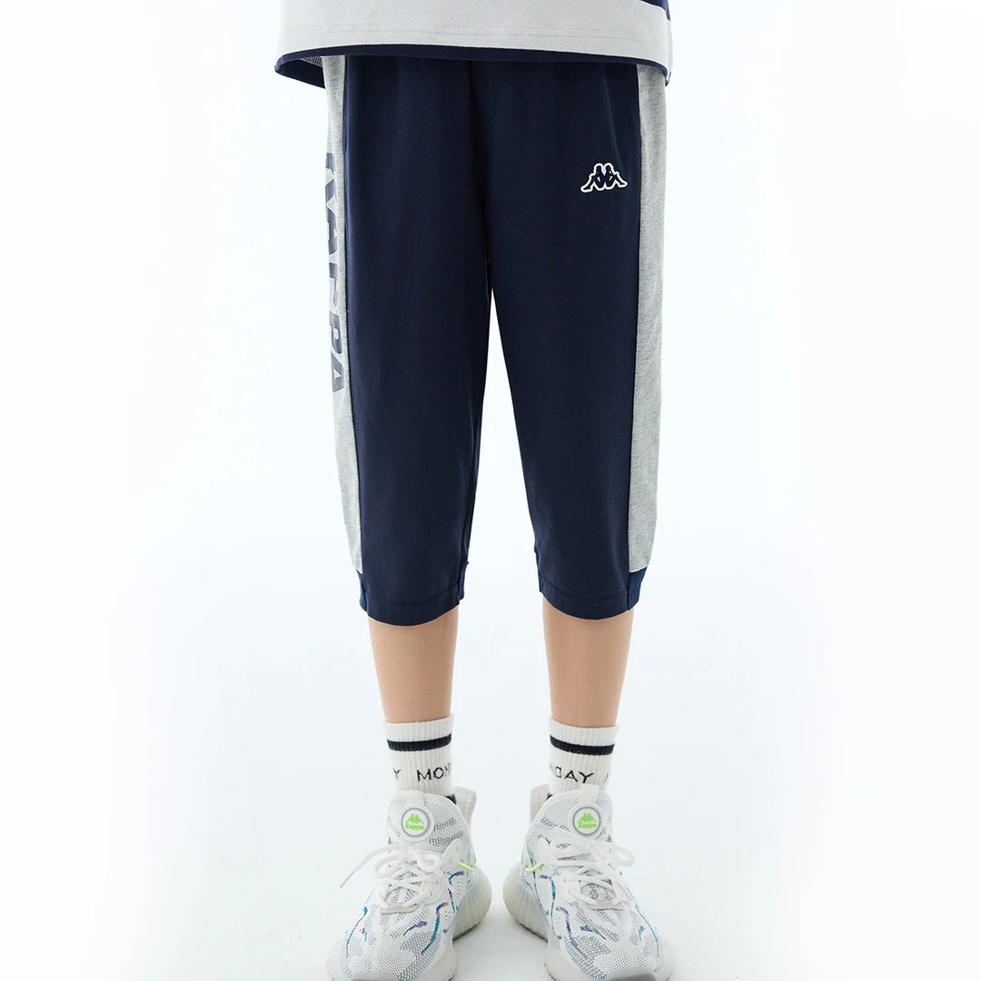 kappa kids卡帕中大童夏季六分裤