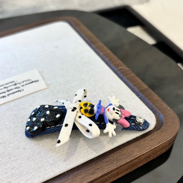 蝴蝶结米妮发夹（一个）FJ1140