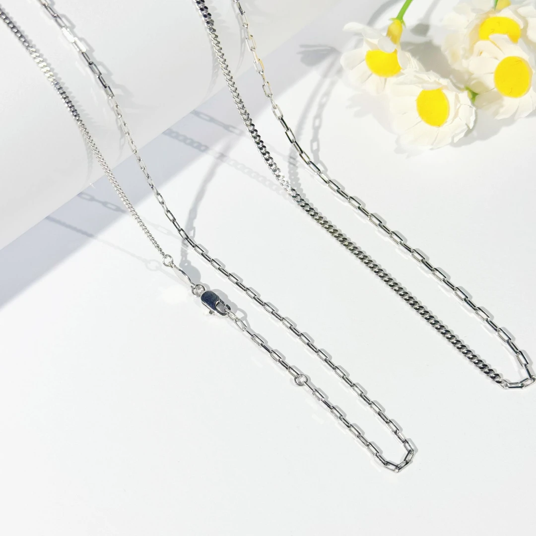 铂金PT950素款AB款可佩挂坠项链