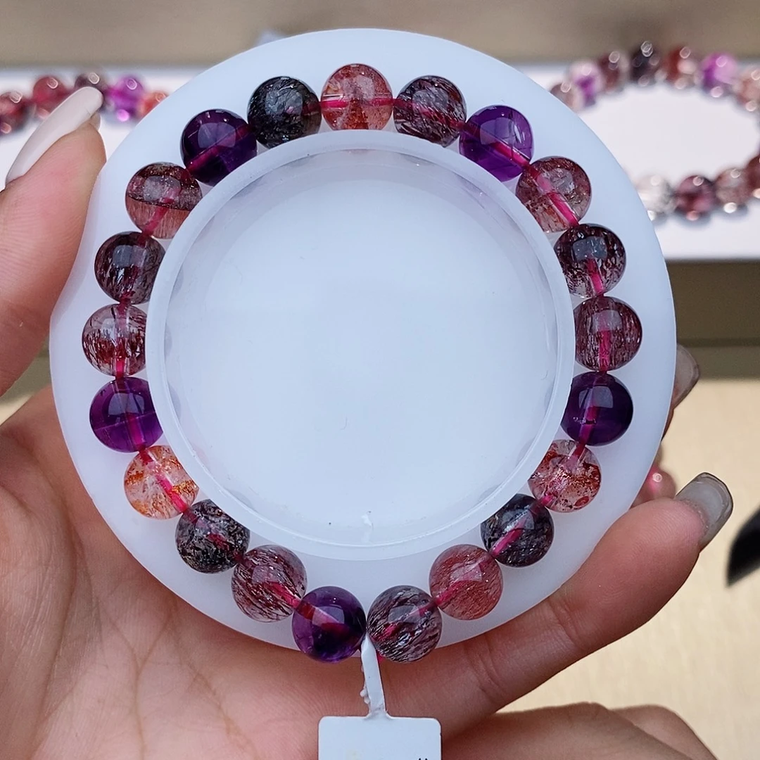 手链未镶嵌水晶黑加仑超七9+