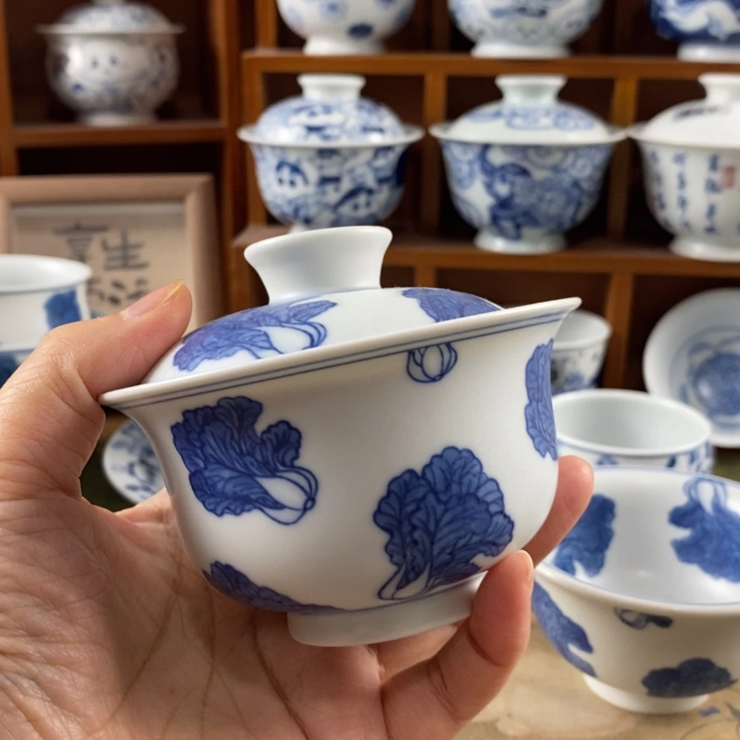 衙***店瓷片景德镇陶瓷手绘茶器129