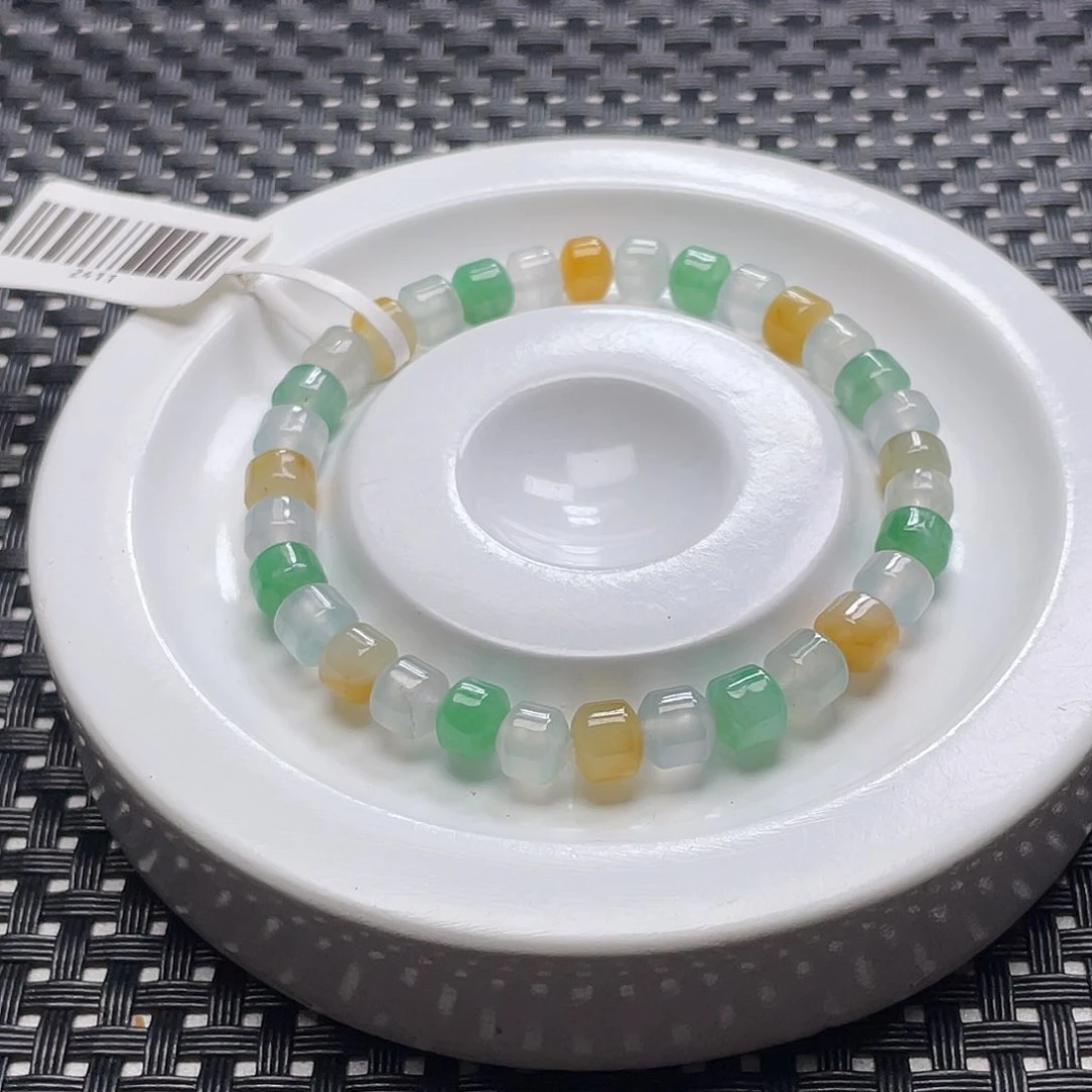 翡翠手链未镶嵌卡5.9